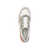 Light Gray Remonte Women's D0J01-81 Lace Zipper Sneaker Cliff / Weiss / Vapor / Peppermint Leather