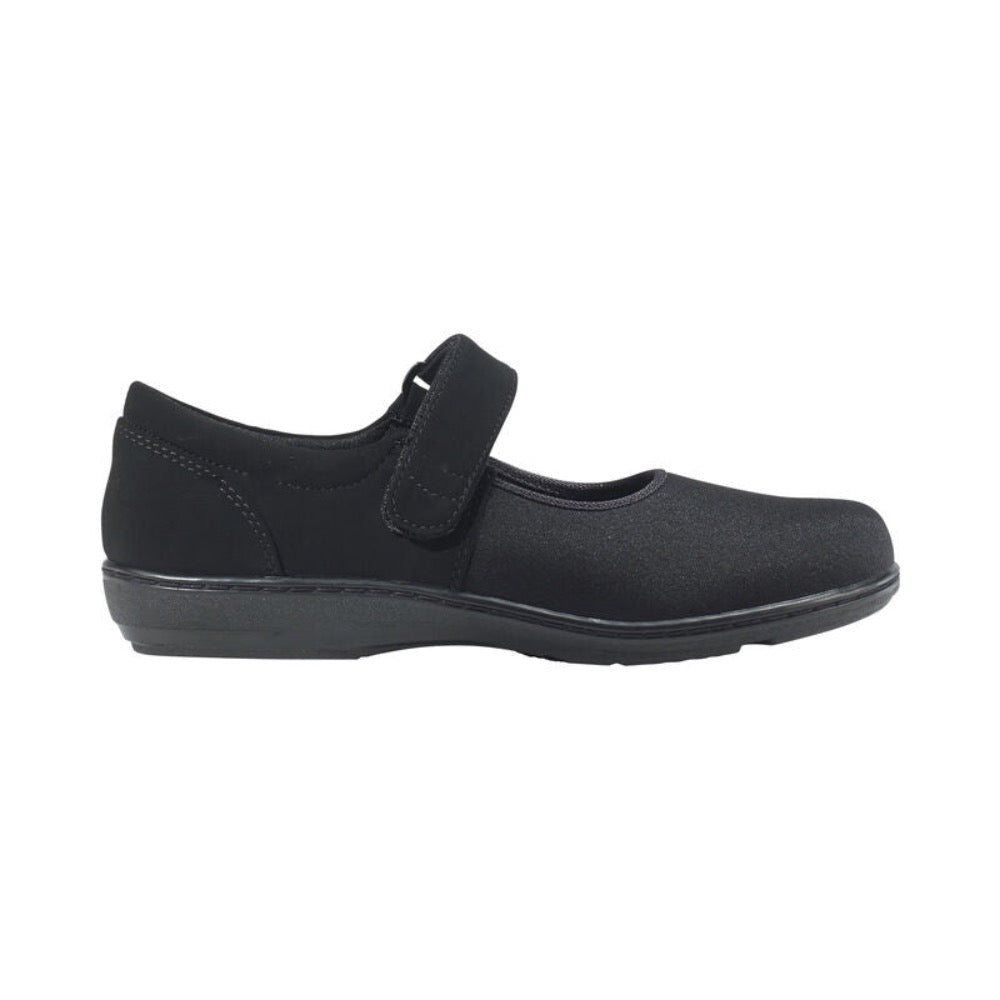 Dark Slate Gray Aetrex Women's Berries Helen Knit Stretch Mary Jane Black