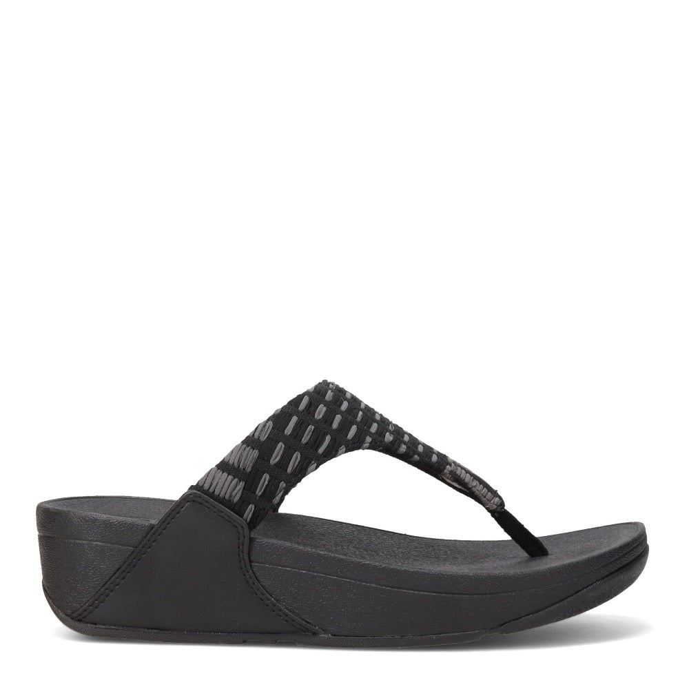 Dark Slate Gray FitFlop Women's Lulu Art Denim Black