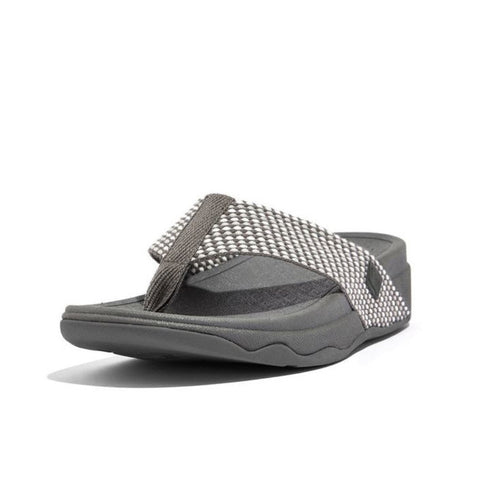 Dim Gray FitFlop Women's Surfa Toe-Post Pewter Mix