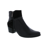 Regarde Le Ciel Women's Isabel-119 Block Heel Ankle Boot Black