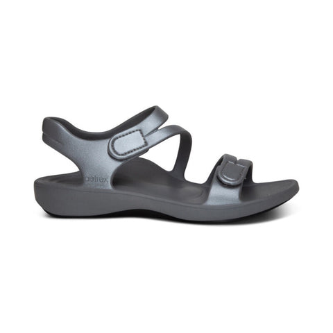 Dark Slate Gray Aetrex Women's Jillian Sport Water-Friendly Sandal Grey