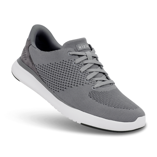 Kizik Unisex Lima Hands-Free Knit Sneaker Grey