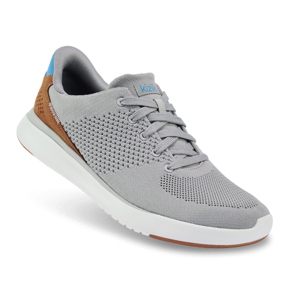 Gray Kizik Unisex Lima Hands-Free Knit Sneaker Harbor Mist