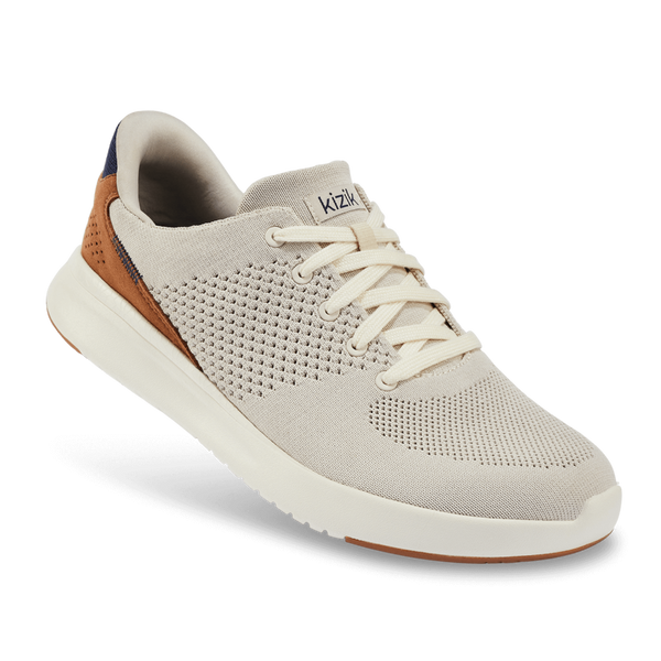 Light Gray Kizik Unisex Lima Hands-Free Knit Sneaker Lite Taupe