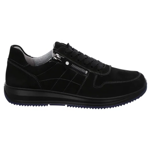 Black Ara Women's Osaka Sneaker Onyx Black Nubuck