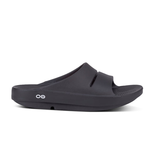 Dark Slate Gray Oofos Unisex OOahh Slide Black