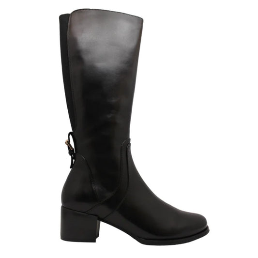 Regarde Le Ciel Women's Jolene-22 Knee High Boot Black Leather