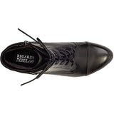 Regarde Le Ciel Women's Stefany-377 Lace / Zip Up Ankle Boot Black Leather