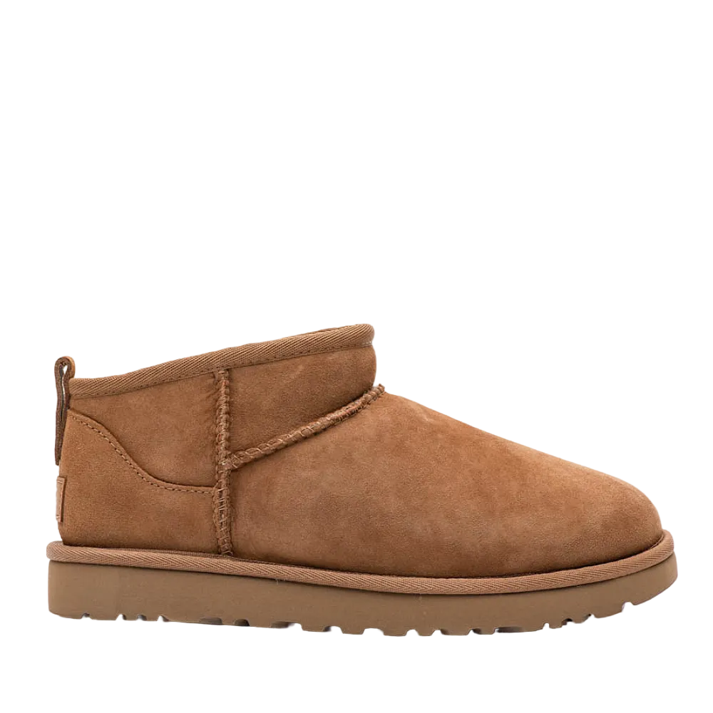 UGG Big Girls Classic Ultra Mini Suede Boot Chestnut