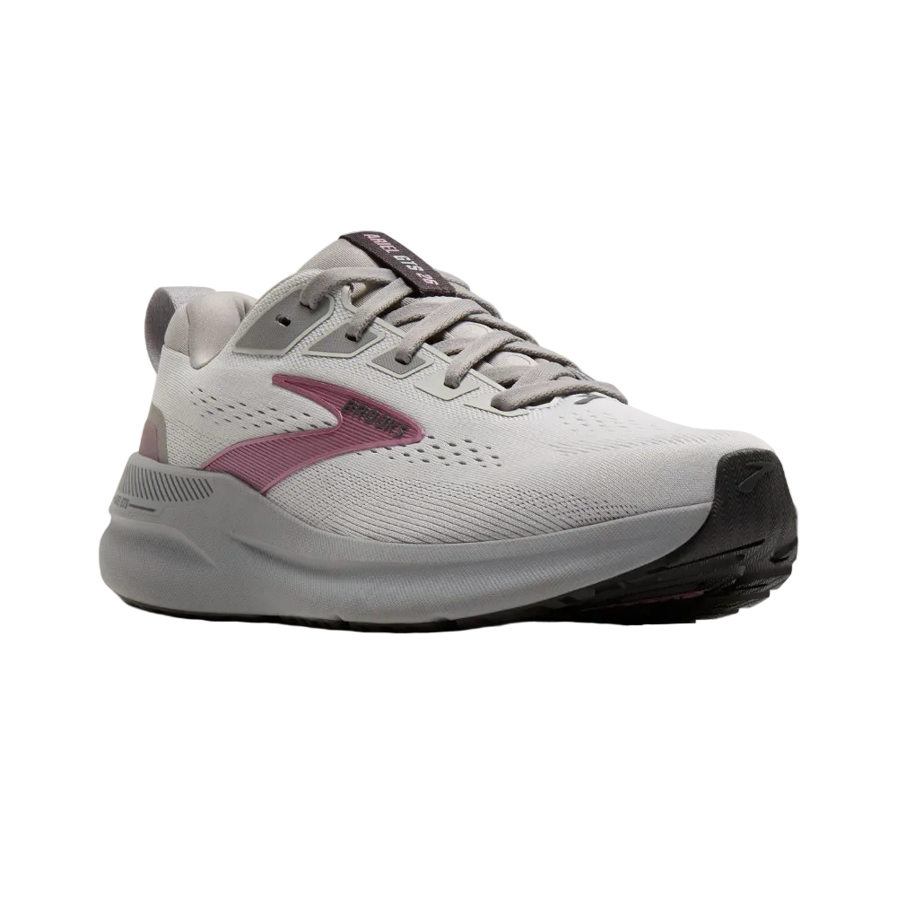 White Smoke Brooks Women's Ariel GTS 26 Oyster/Alloy/Pink