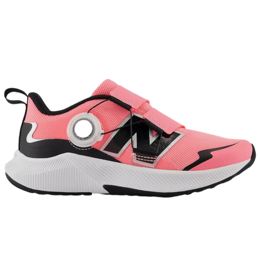 Gray New Balance Girls DynaSoft Reveal v4 BOA Ultra Pink
