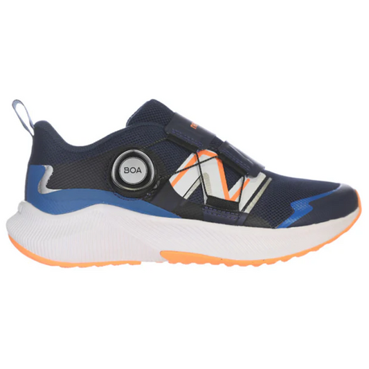 Light Gray New Balance Boys DynaSoft Reveal v4 BOA NB Navy