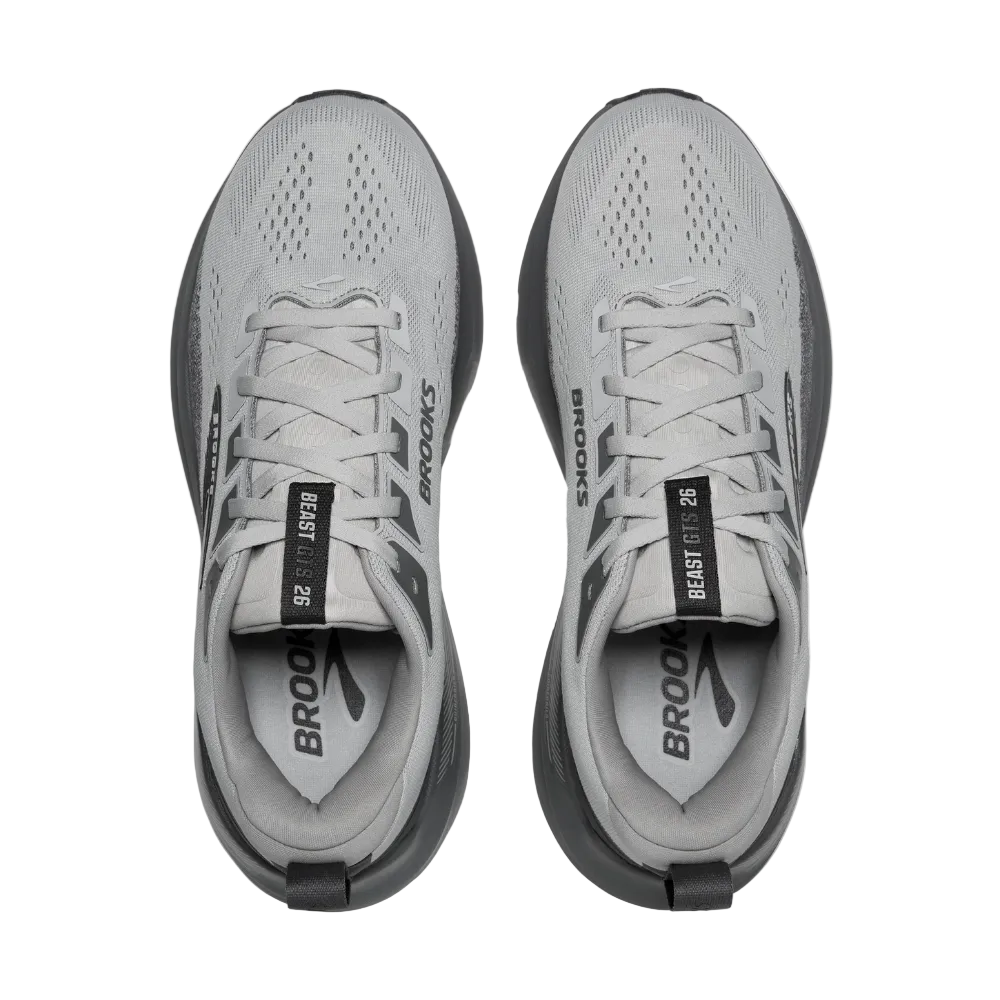White Smoke Brooks Men's Beast GTS 26 Gray/Gray/Blackened Pearl