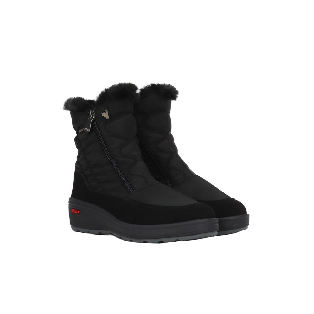 Black Pajar Women's Veronica 2.0 Double Zip Boot Black