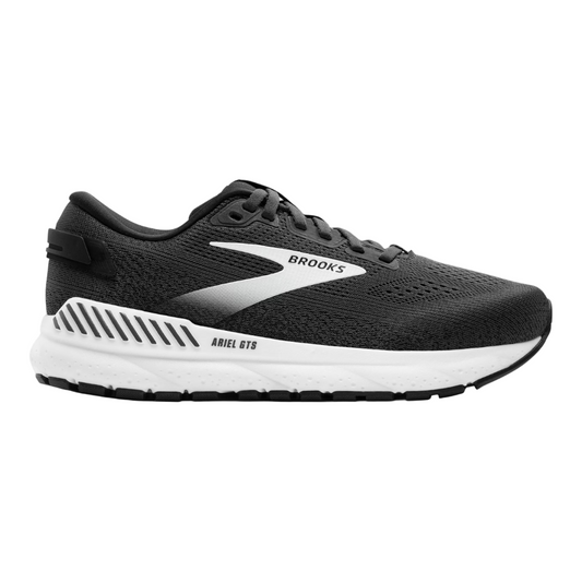 Light Gray Brooks Women's Ariel GTS 24 Ebony/Black/White