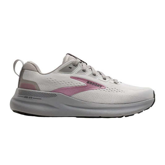 White Smoke Brooks Women's Ariel GTS 26 Oyster/Alloy/Pink