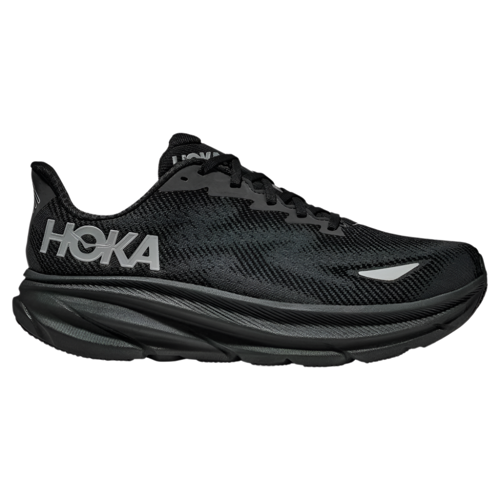 Dark Slate Gray Hoka Men's Clifton 9 GTX Black / Black
