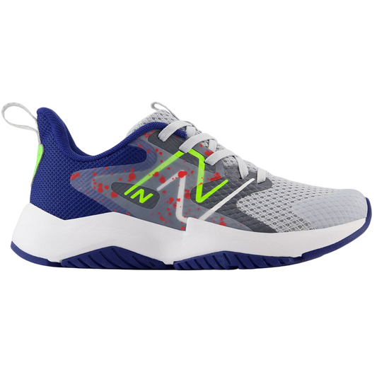 Light Gray New Balance Boys Rave Run v2 Lace Granite