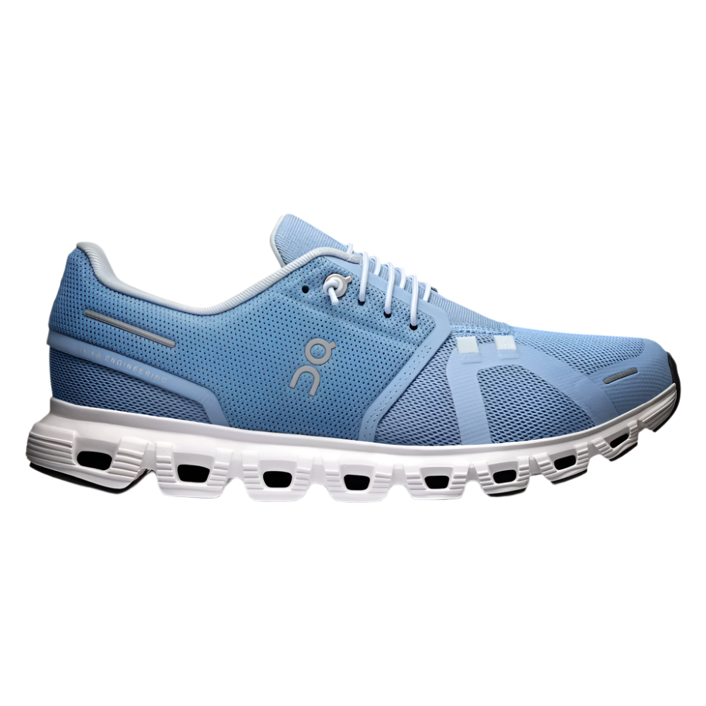 Light Slate Gray On Running Women's Cloud 6 Chambray / White