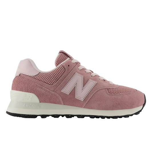 White Smoke New Balance Women's 574 Alpha Pink