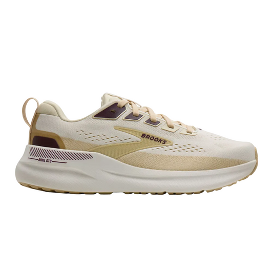White Smoke Brooks Ariel GTS 26 Coconut/Sand/Potent Purple