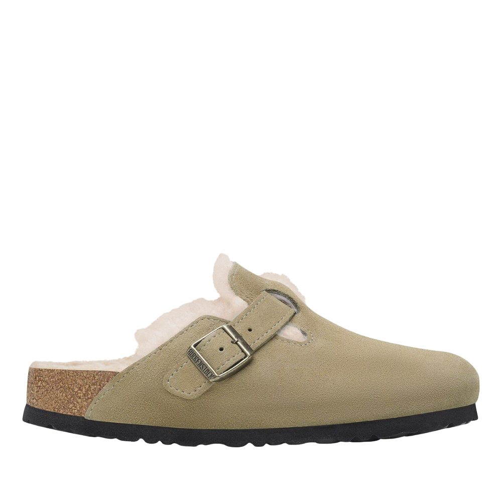 Rosy Brown Birkenstock Unisex Boston Shearling Taupe