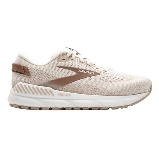 Light Gray Brooks Women's Ariel GTS 24 Coconut/Chateau/Portabella