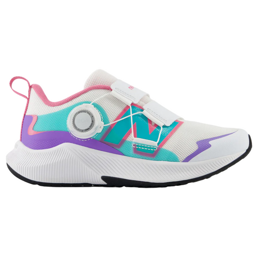 Light Gray New Balance Girls DynaSoft Reveal v4 BOA White