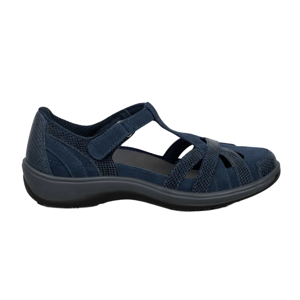 White Smoke Orthofeet Women's Juno Navy