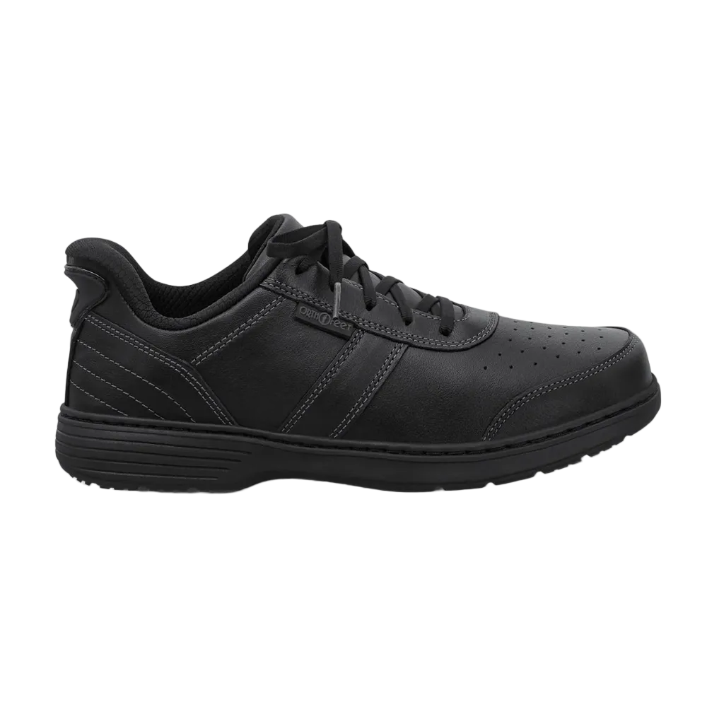Dark Slate Gray Orthofeet Men's Pierre Hands-Free Sneaker Black