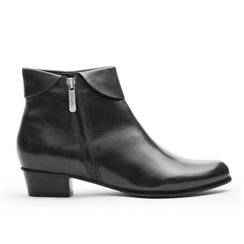 Regarde Le Ciel Stefany-03 Women's Zip Up Ankle Boot Navy Leather