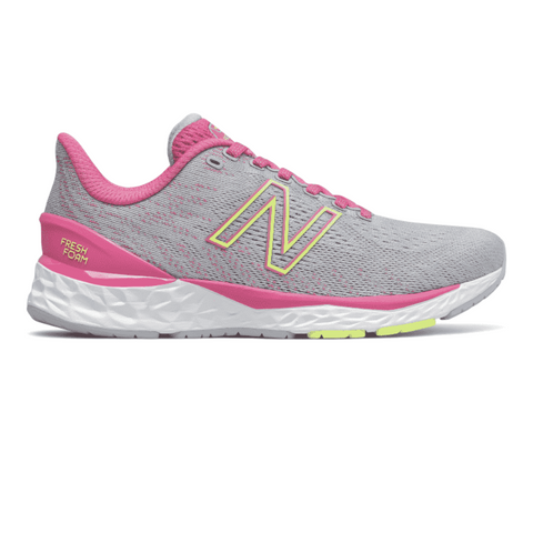 Gray New Balance Big Girls Fresh Foam X 880v11 Light Cyclone