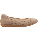 Rosy Brown Ara Women's Sarah Perf Comfort Ballet Flat Sand Nubuck