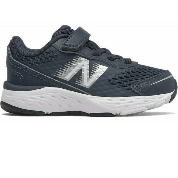 Light Gray New Balance Toddler Boys 680v6 Velcro Natural Indigo