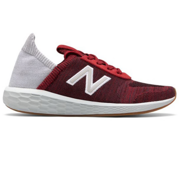 Gray New Balance Men's Fresh Foam Cruz v2 Red