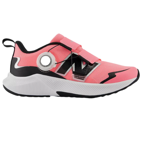 Gray New Balance Little Girls DynaSoft Reveal v4 BOA Ultra Pink