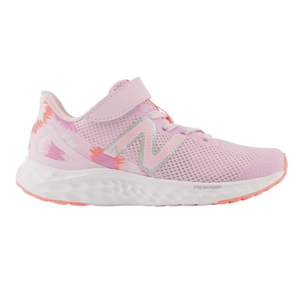 New Balance Kids Fresh Foam Arishi V4 Bungee Lace with Top Strap Pink Size 13