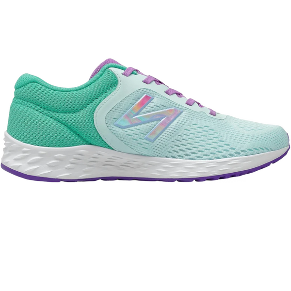 Gray New Balance Big Girls Arishi v2 Pale Chill Blue