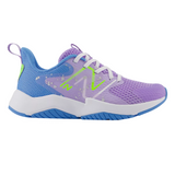 Gray New Balance Grade School Girls Rave Run v2 Lilac Glow