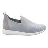 Gray Ara Women's Leena 2 Fusion4 Slip-On Sneaker Pebble Wovenstretch