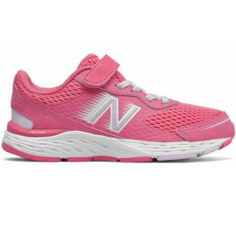 Pale Violet Red New Balance Little Girls 680v6 Velcro Sporty Pink