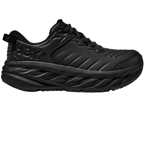 Dark Slate Gray Hoka Women's Bondi Slip Resistant Black / Black Wide