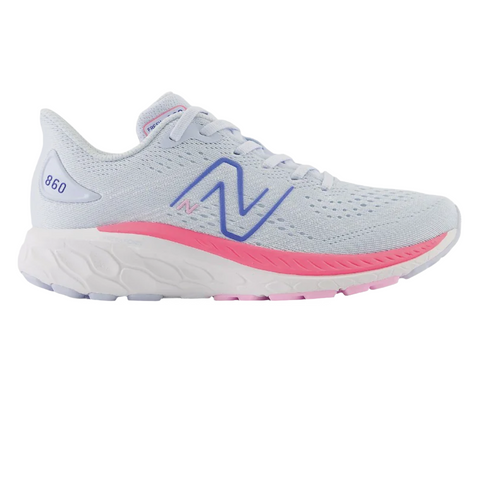 Light Gray New Balance Big Girls Fresh Foam X 860v13 Moon Dust