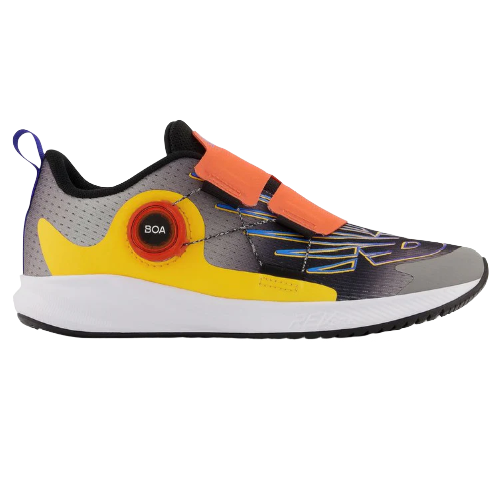 Gray New Balance Little Kids Hash FuelCore Reveal v3 BOA Black
