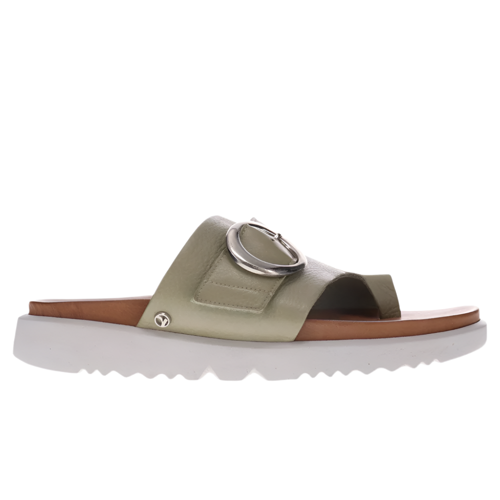 Dark Gray Revere Women's Biscay Toe Post Slide Sandal