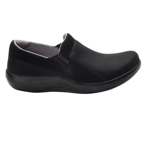 Dark Slate Gray Alegria Women's Duette Slip On Shoe Black Wide