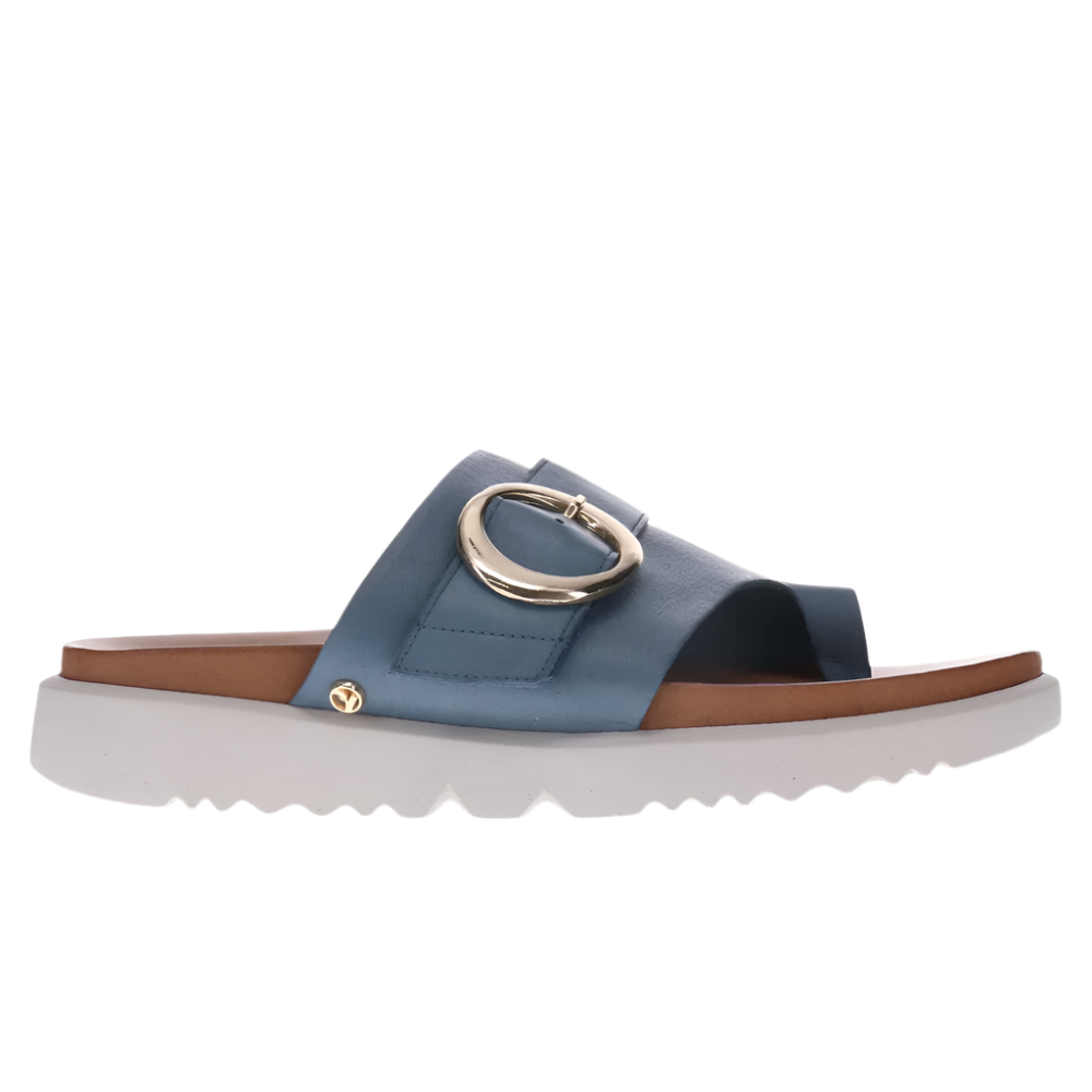 Gray Revere Women's Biscay Toe Post Slide Sandal