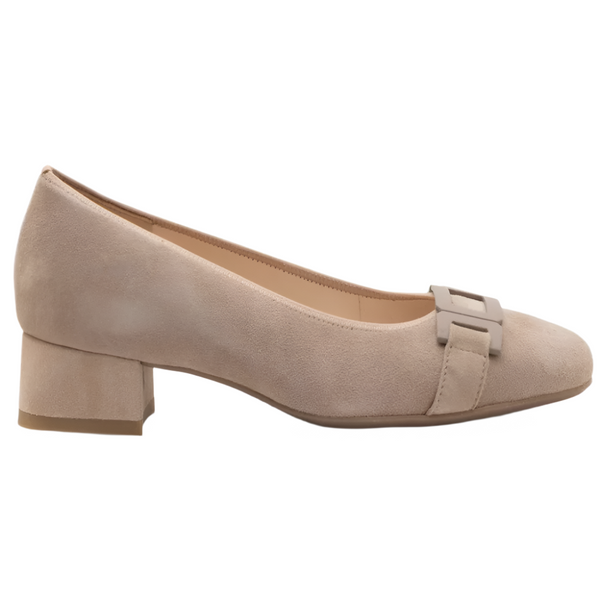 Rosy Brown Ara Women's Buckle Pump Sand Kid Suede