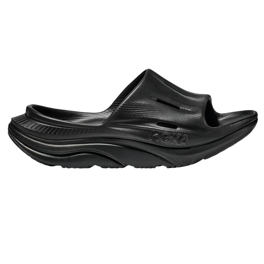 Dark Slate Gray Hoka Unisex Ora Recovery Slide 3 Black / Black